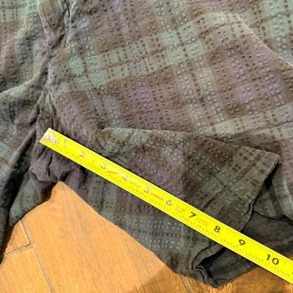 Polo Ralph Lauren Mens 50 Plaid Seersucker Shorts Stretch Classic Fit Navy Green - Picture 8 of 9